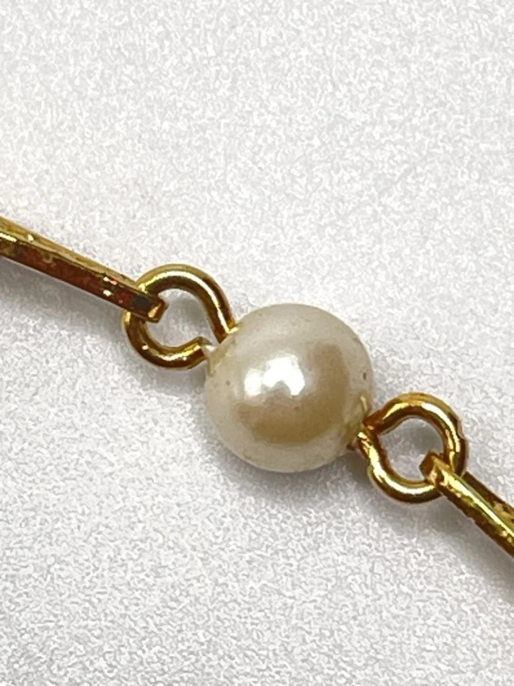 Vintage Sarah Coventry Filigree Lady 1973 Gold Tone Faux Pearl Choker Necklace